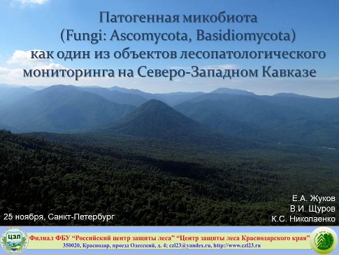 Патогенная микробиота (Fungi: Ascomycota, Basidiomycota) как один из объектов лесопатологического мониторинга на Северо-Западном Кавказе